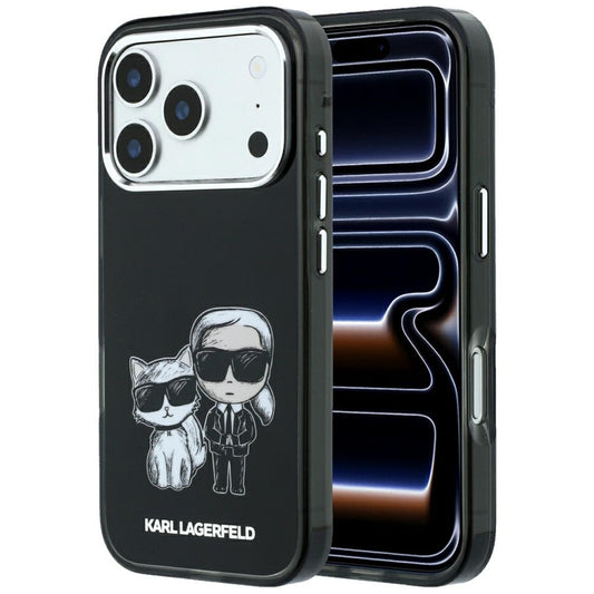 MagSafe-deksel for Apple iPhone 18 Pro / 17 Pro, Karl Lagerfeld, IML KC Bodies Sketch Print, Svart