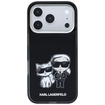 MagSafe-deksel for Apple iPhone 18 Pro / 17 Pro, Karl Lagerfeld, IML KC Bodies Sketch Print, Svart