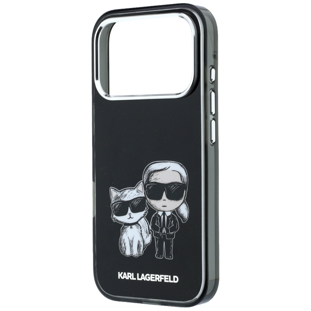 MagSafe-deksel for Apple iPhone 18 Pro / 17 Pro, Karl Lagerfeld, IML KC Bodies Sketch Print, Svart