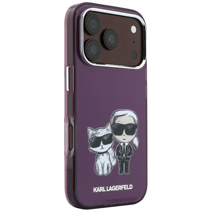 MagSafe-deksel for Apple iPhone 18 Pro / 17 Pro, Karl Lagerfeld, IML KC Bodies Sketch Print, Burgunder