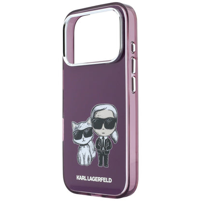 MagSafe-deksel for Apple iPhone 18 Pro / 17 Pro, Karl Lagerfeld, IML KC Bodies Sketch Print, Burgunder