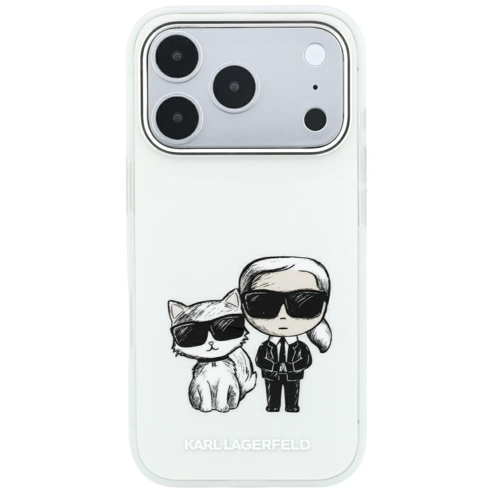 MagSafe-deksel for Apple iPhone 18 Pro / 17 Pro, Karl Lagerfeld, KC Bodies Sketch, Beige