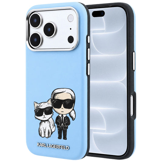 MagSafe-deksel for Apple iPhone 18 Pro / 17 Pro, Karl Lagerfeld, KC Bodies Sketch, Bleu