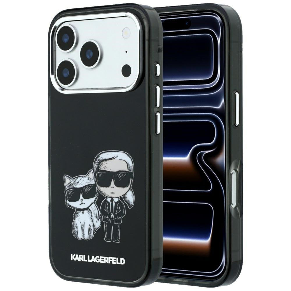 MagSafe-deksel for Apple iPhone 18 Pro / 17 Pro, Karl Lagerfeld, KC Bodies Sketch, Svart