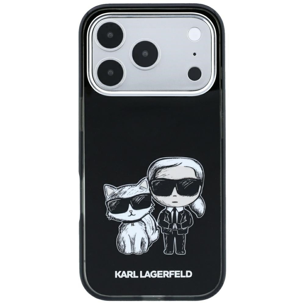 MagSafe-deksel for Apple iPhone 18 Pro / 17 Pro, Karl Lagerfeld, KC Bodies Sketch, Svart