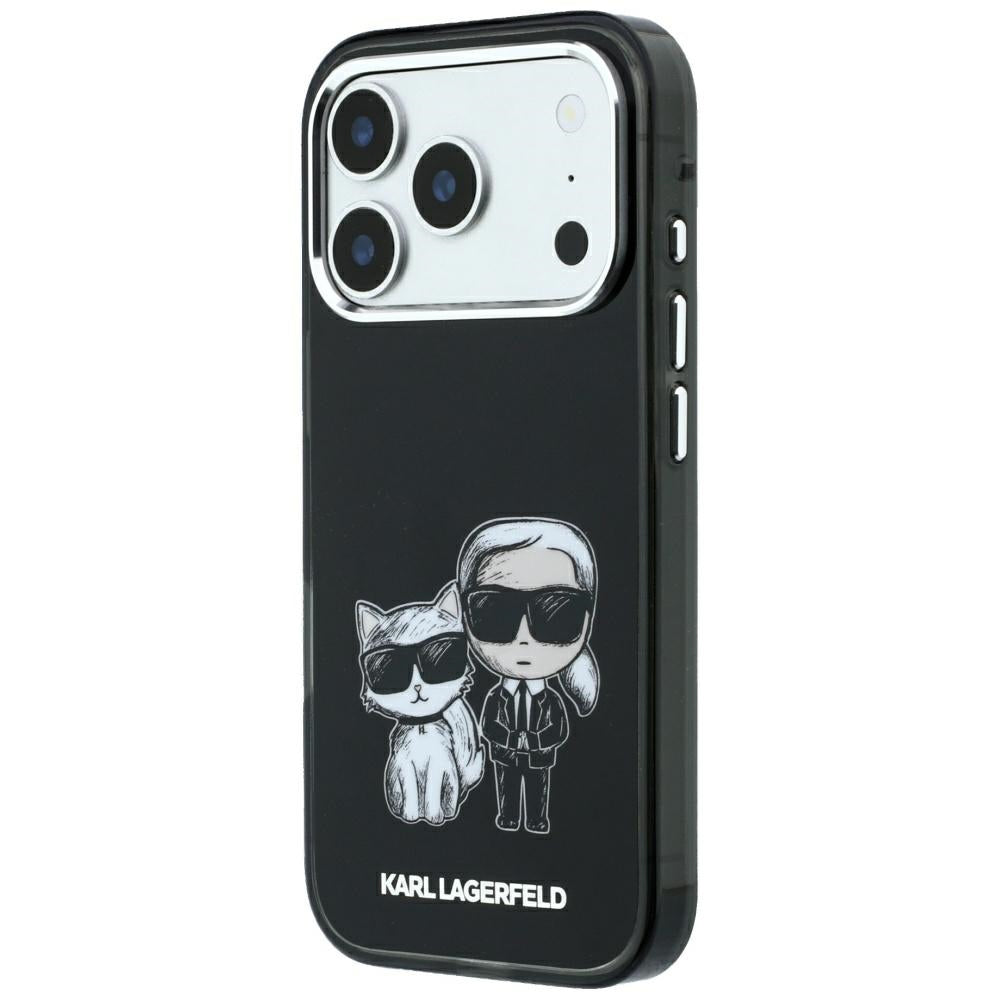 MagSafe-deksel for Apple iPhone 18 Pro / 17 Pro, Karl Lagerfeld, KC Bodies Sketch, Svart