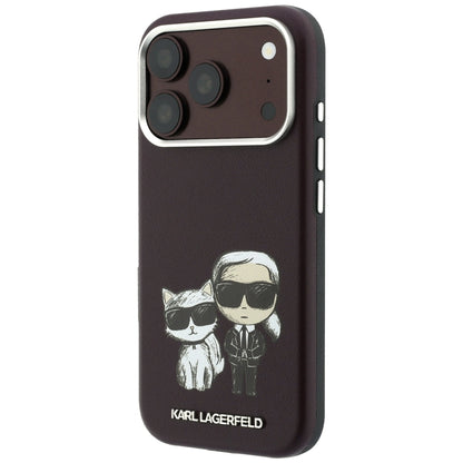 MagSafe-deksel for Apple iPhone 18 Pro / 17 Pro, Karl Lagerfeld, KC Bodies Sketch, Burgunder