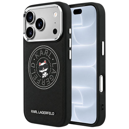 MagSafe-deksel for Apple iPhone 18 Pro / 17 Pro, Karl Lagerfeld, Point and Choupette Sketch, svart