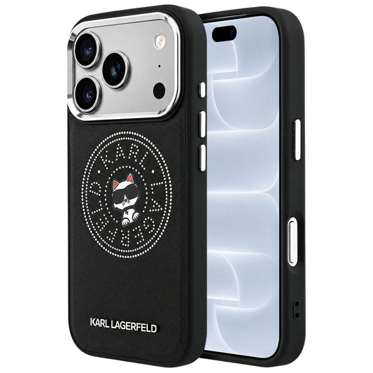 MagSafe-deksel for Apple iPhone 18 Pro / 17 Pro, Karl Lagerfeld, Point and Choupette Sketch, svart