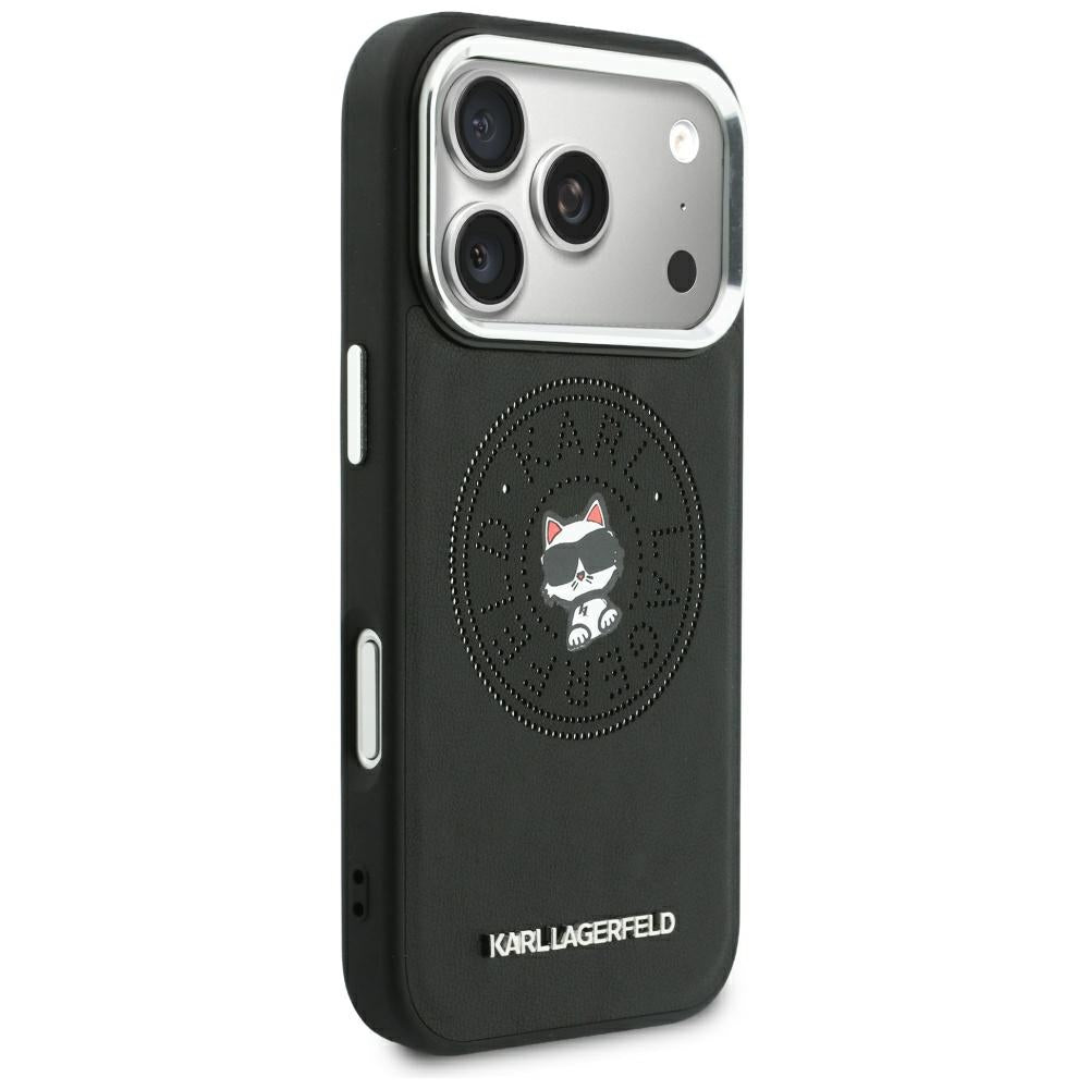 MagSafe-deksel for Apple iPhone 18 Pro / 17 Pro, Karl Lagerfeld, Point and Choupette Sketch, svart