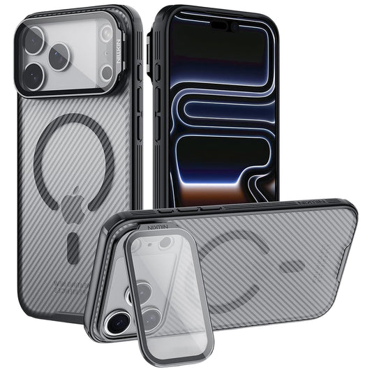 MagSafe-deksel for Apple iPhone 18 Pro / 17 Pro, Nillkin, CamShield Prop, Svart Transparent