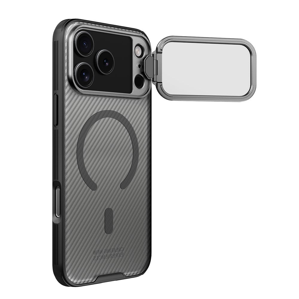 MagSafe-deksel for Apple iPhone 18 Pro / 17 Pro, Nillkin, CamShield Prop, Svart Transparent