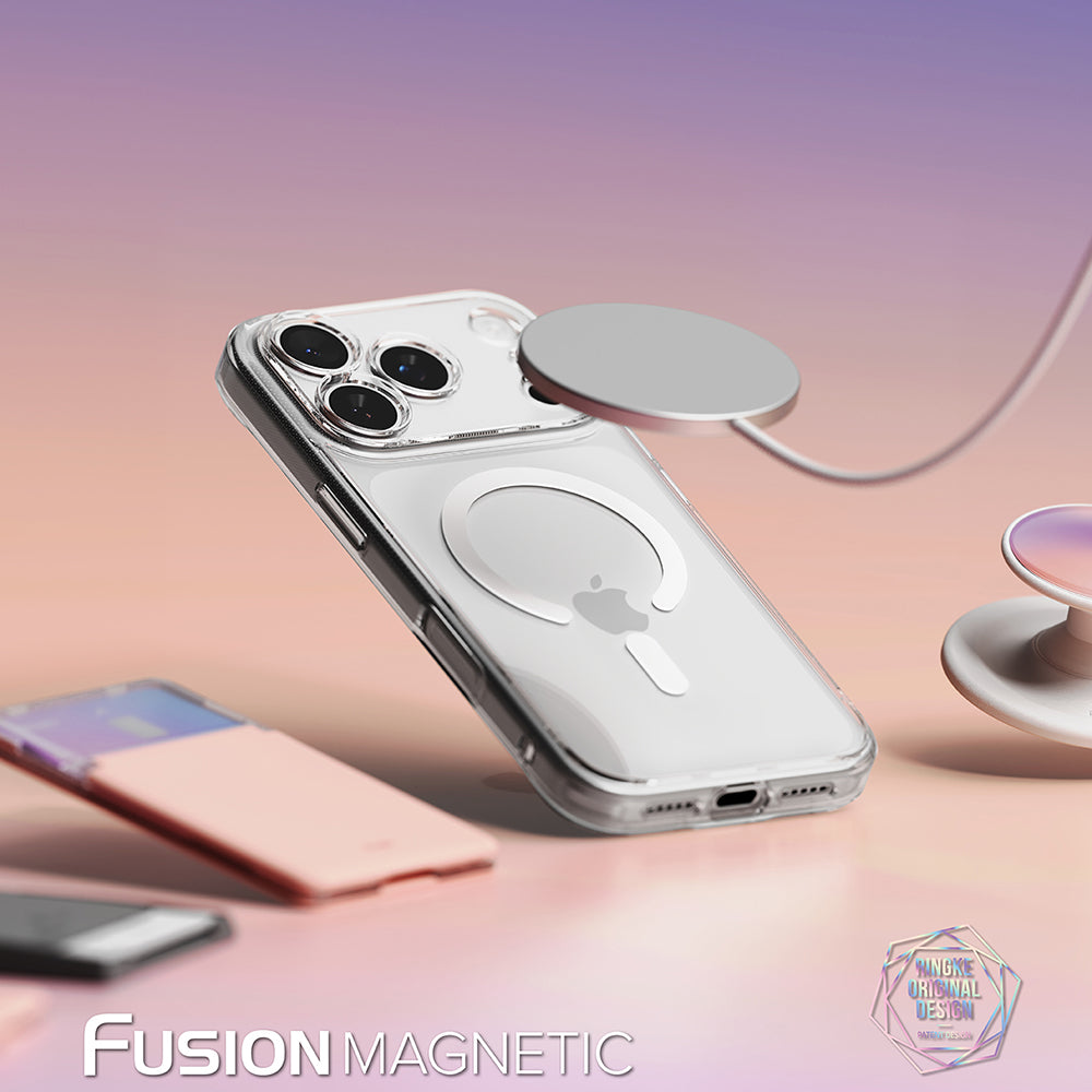 MagSafe-deksel for Apple iPhone 18 Pro / 17 Pro, Ringke, Fusion, Transparent