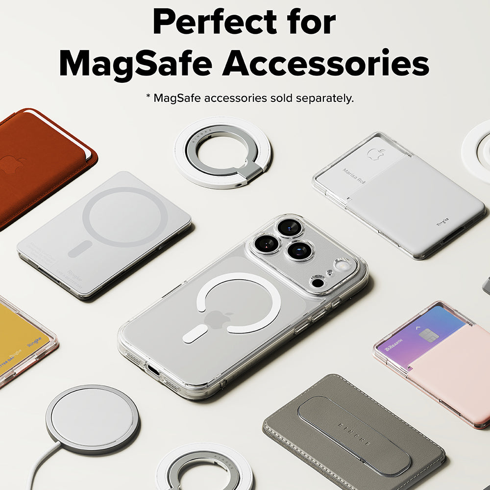 MagSafe-deksel for Apple iPhone 18 Pro / 17 Pro, Ringke, Fusion, Transparent