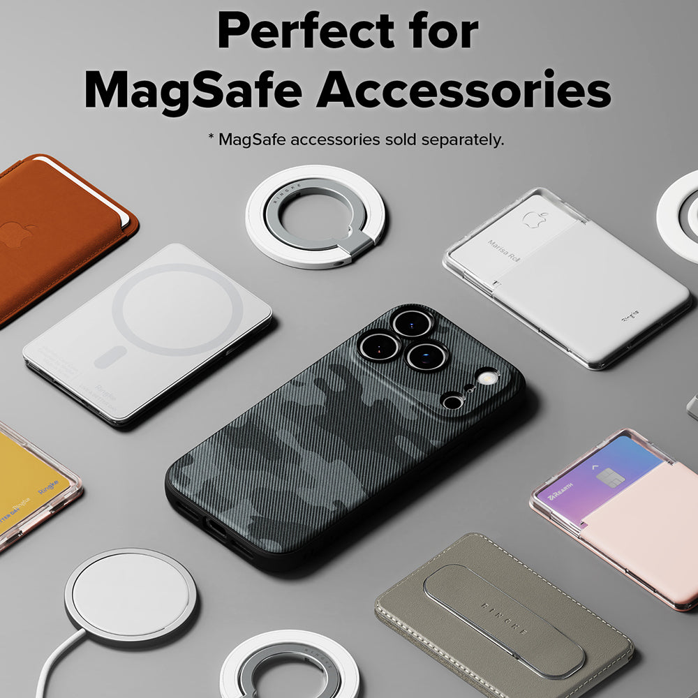 MagSafe-deksel for Apple iPhone 18 Pro / 17 Pro, Ringke, Onyx, Kamuflasje
