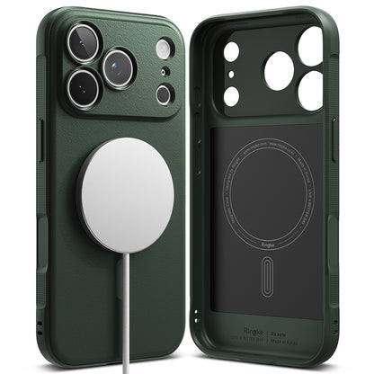 MagSafe-deksel for Apple iPhone 18 Pro / 17 Pro, Ringke, Onyx, Mørkegrønn