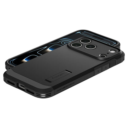 MagSafe-deksel for Apple iPhone 18 Pro / 17 Pro, Spigen, Tough Armor T, svart ACS12173