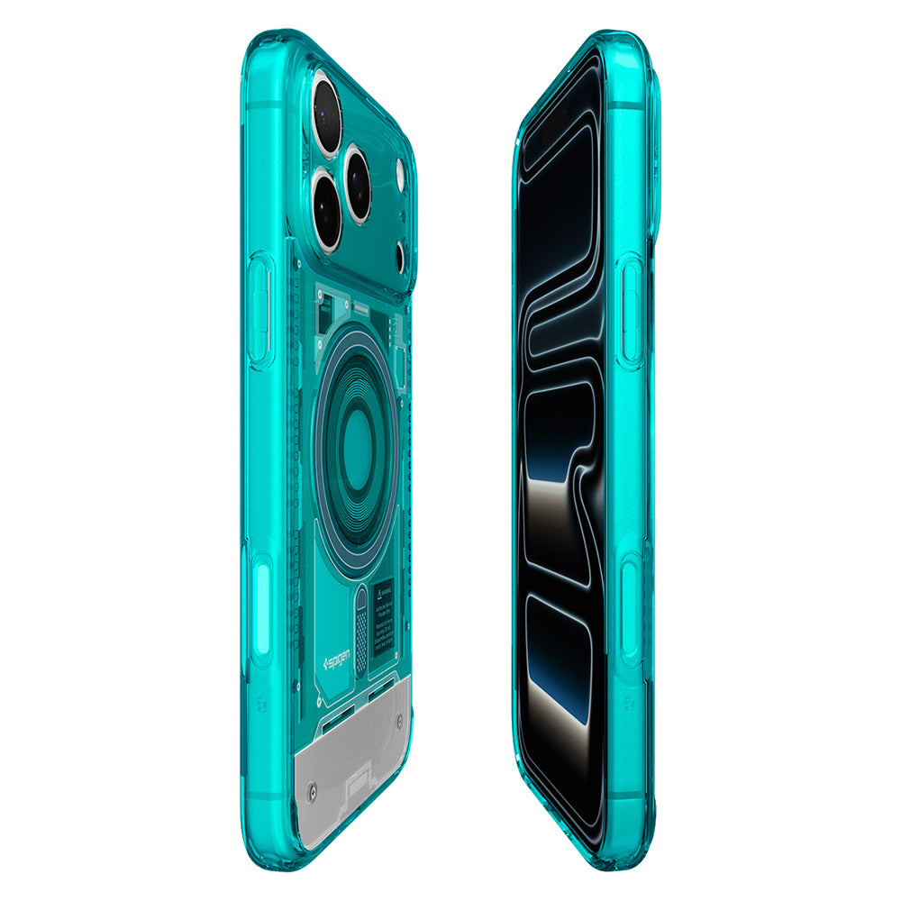 MagSafe-deksel for Apple iPhone 18 Pro / 17 Pro, Spigen, Ultra Hybrid C-One, Turkis ACS11985