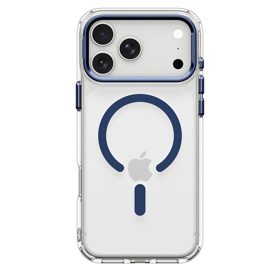 MagSafe-deksel for Apple iPhone 18 Pro / 17 Pro, Spigen, Ultra Hybrid Optik S, Transparent Marineblå ACS11922