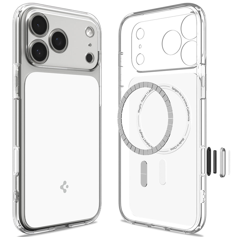 MagSafe-deksel for Apple iPhone 18 Pro / 17 Pro, Spigen, Ultra Hybrid T, Hvit ACS12169