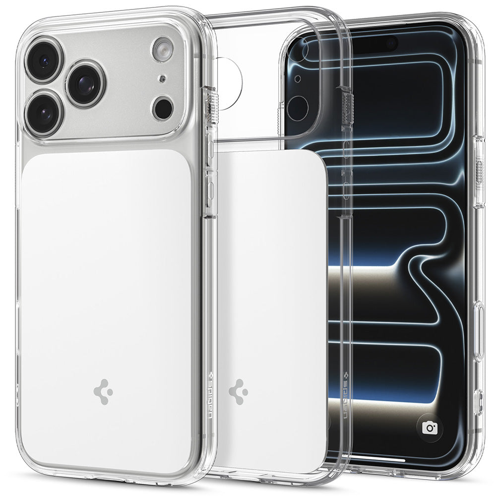 MagSafe-deksel for Apple iPhone 18 Pro / 17 Pro, Spigen, Ultra Hybrid T, Hvit ACS12169