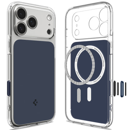 MagSafe-deksel for Apple iPhone 18 Pro / 17 Pro, Spigen, Ultra Hybrid T, Matt Blå ACS12172