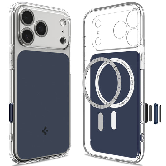 MagSafe-deksel for Apple iPhone 18 Pro / 17 Pro, Spigen, Ultra Hybrid T, Matt Blå ACS12172