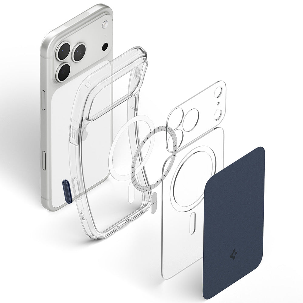 MagSafe-deksel for Apple iPhone 18 Pro / 17 Pro, Spigen, Ultra Hybrid T, Matt Blå ACS12172