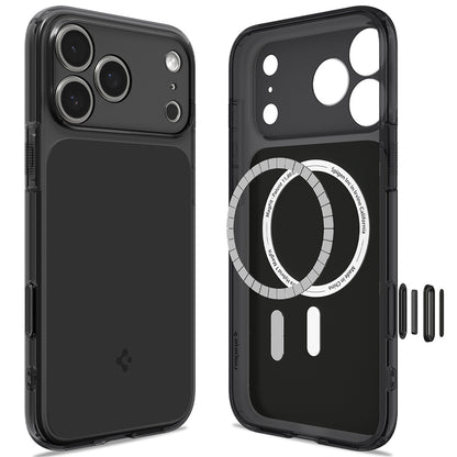 MagSafe-deksel for Apple iPhone 18 Pro / 17 Pro, Spigen, Ultra Hybrid T, Matt svart ACS12171