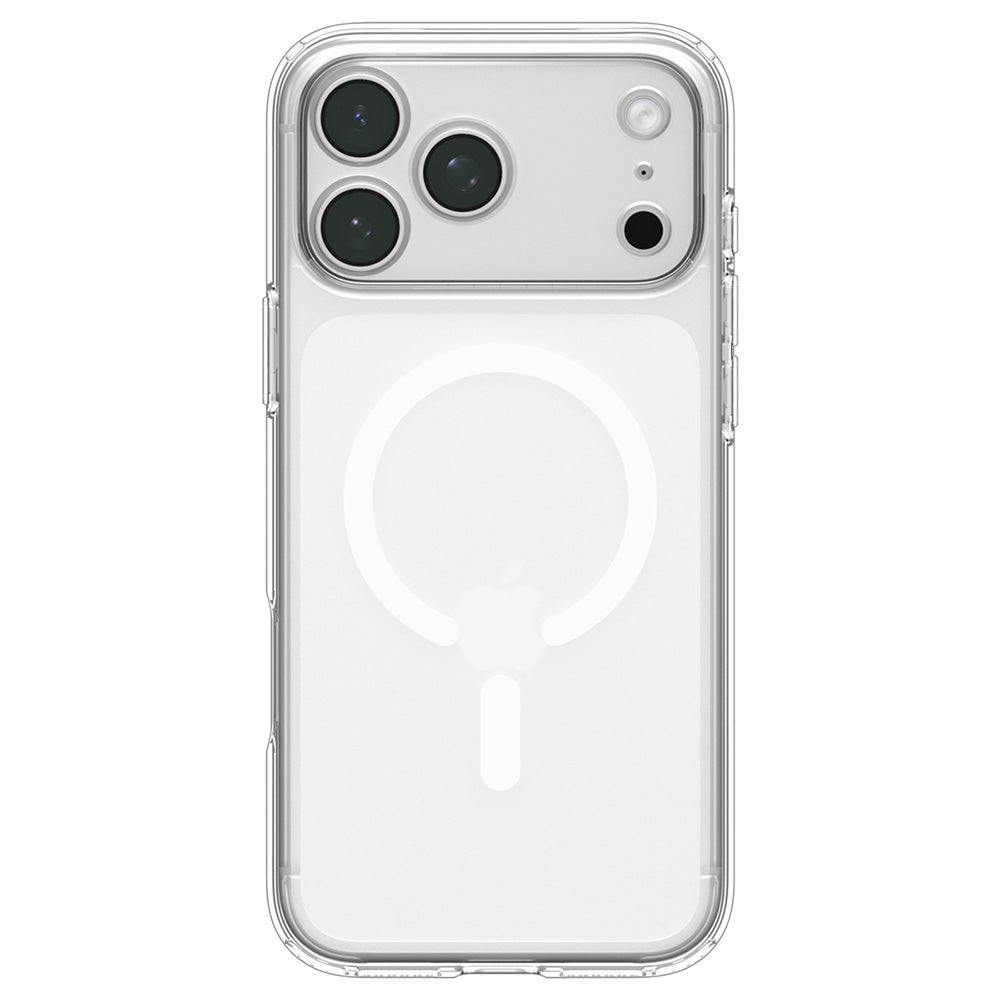 MagSafe-deksel for Apple iPhone 18 Pro / 17 Pro, Spigen, Ultra Hybrid, Transparent Hvit ACS12155