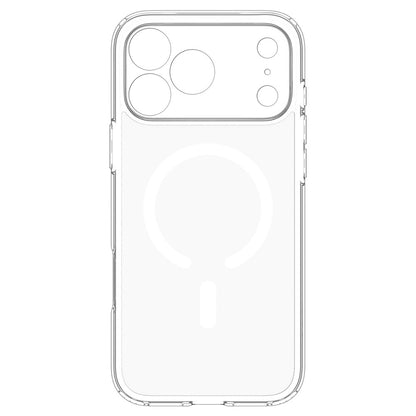 MagSafe-deksel for Apple iPhone 18 Pro / 17 Pro, Spigen, Ultra Hybrid, Transparent Hvit ACS12155