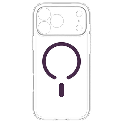 MagSafe-deksel til Apple iPhone 18 Pro / 17 Pro, Spigen, Ultra Hybrid, gjennomsiktig burgunder ACS12335