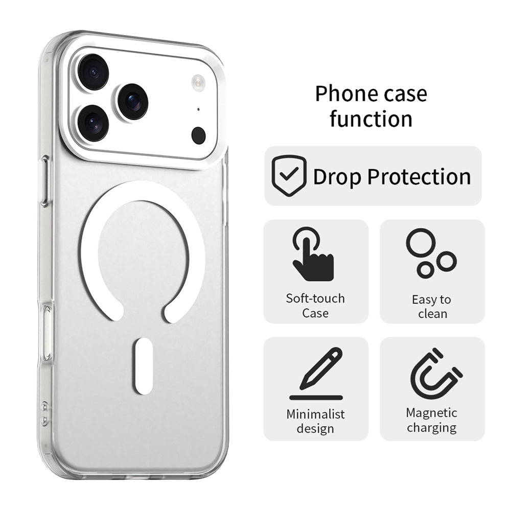 MagSafe-deksel for Apple iPhone 18 Pro / 17 Pro, Techsuit, CandyCase, Hvit