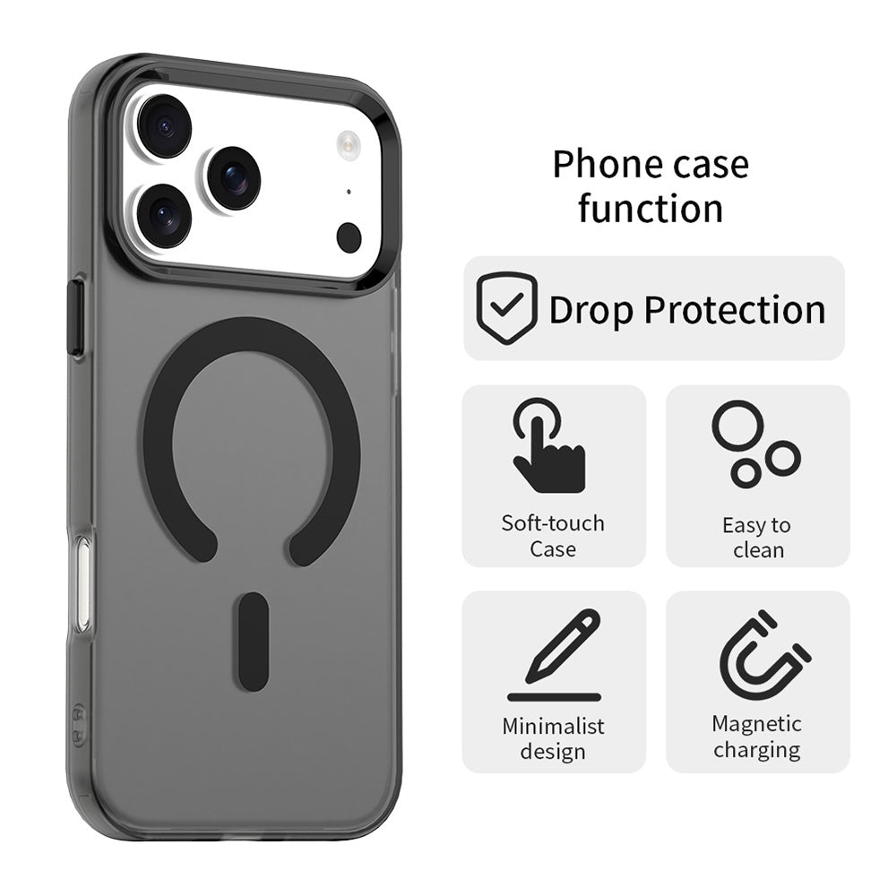 MagSafe-deksel for Apple iPhone 18 Pro / 17 Pro, Techsuit, CandyCase, svart