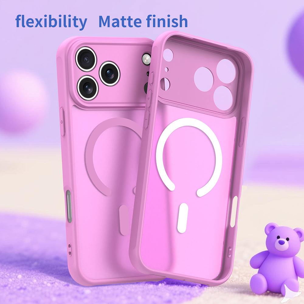 MagSafe-deksel for Apple iPhone 18 Pro / 17 Pro, Techsuit, HaloFrost II, Rosa