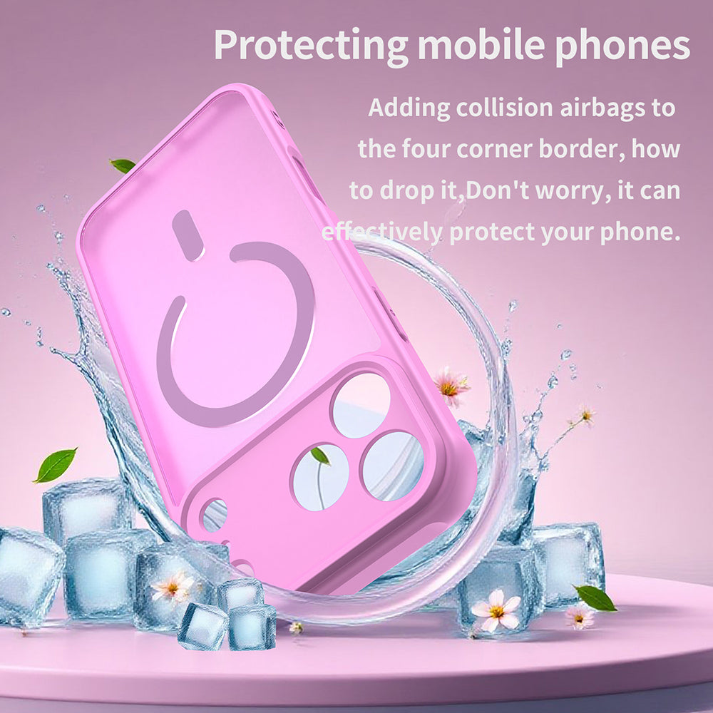 MagSafe-deksel for Apple iPhone 18 Pro / 17 Pro, Techsuit, HaloFrost II, Rosa