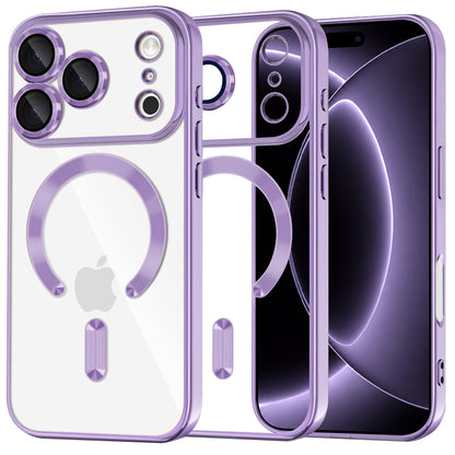 MagSafe-deksel for Apple iPhone 18 Pro / 17 Pro, Techsuit, Luxury Crystal, Lys lilla