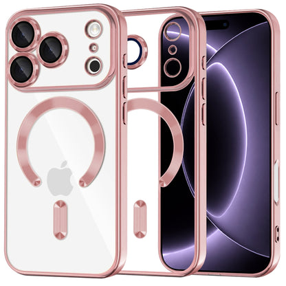 MagSafe-deksel for Apple iPhone 18 Pro / 17 Pro, Techsuit, Luxury Crystal, Rosa