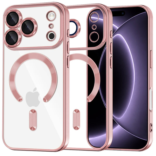 MagSafe-deksel for Apple iPhone 18 Pro / 17 Pro, Techsuit, Luxury Crystal, Rosa