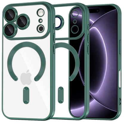MagSafe-deksel for Apple iPhone 18 Pro / 17 Pro, Techsuit, Luxury Crystal, Mørkegrønn