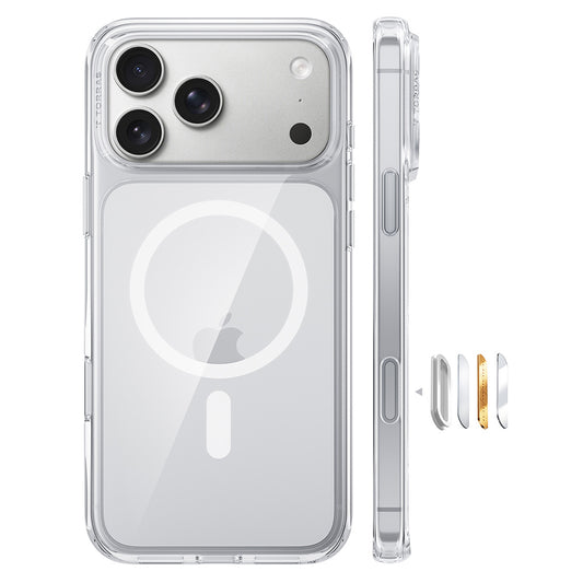 MagSafe-deksel for Apple iPhone 18 Pro / 17 Pro, Torras, Guardian, Transparent