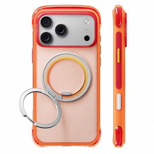 MagSafe-deksel for Apple iPhone 18 Pro / 17 Pro, Torras, O3 Air Core, Oransje