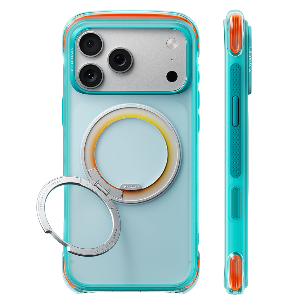 MagSafe-deksel for Apple iPhone 18 Pro / 17 Pro, Torras, O3 Air Core, Turkis