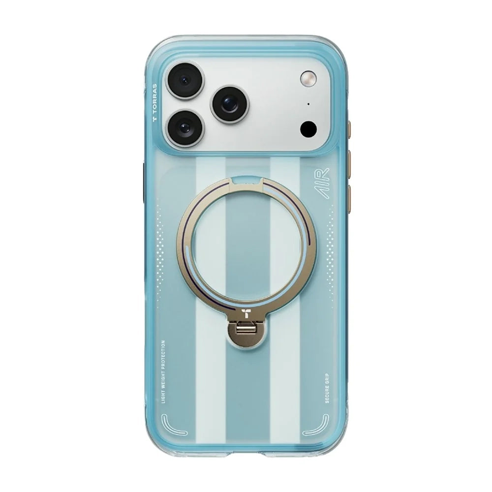 MagSafe-deksel for Apple iPhone 18 Pro / 17 Pro, Torras, Ostand Q3 Air Football, Blå