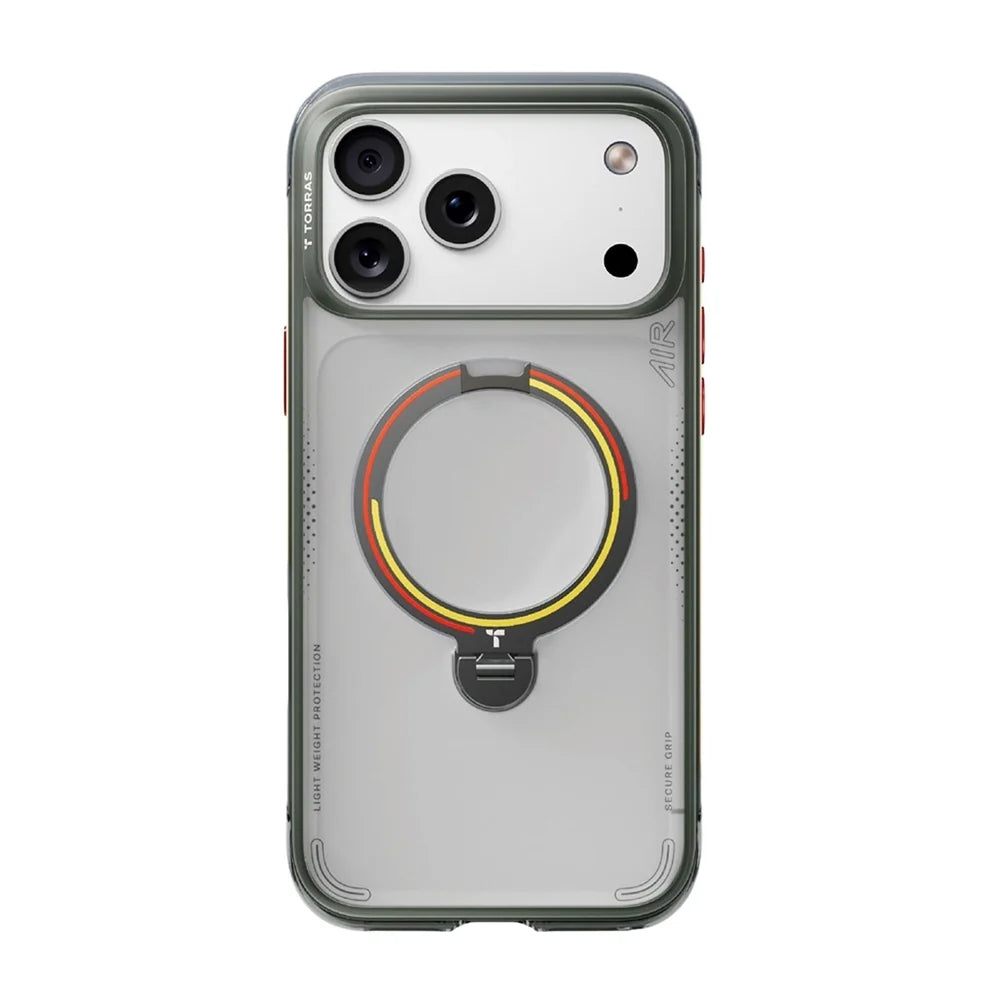 MagSafe-deksel for Apple iPhone 18 Pro / 17 Pro, Torras, Ostand Q3 Air Football, Grå