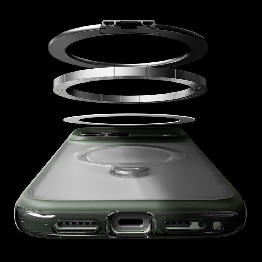 MagSafe-deksel for Apple iPhone 18 Pro / 17 Pro, Torras, Ostand Q3 Air Football, Grå