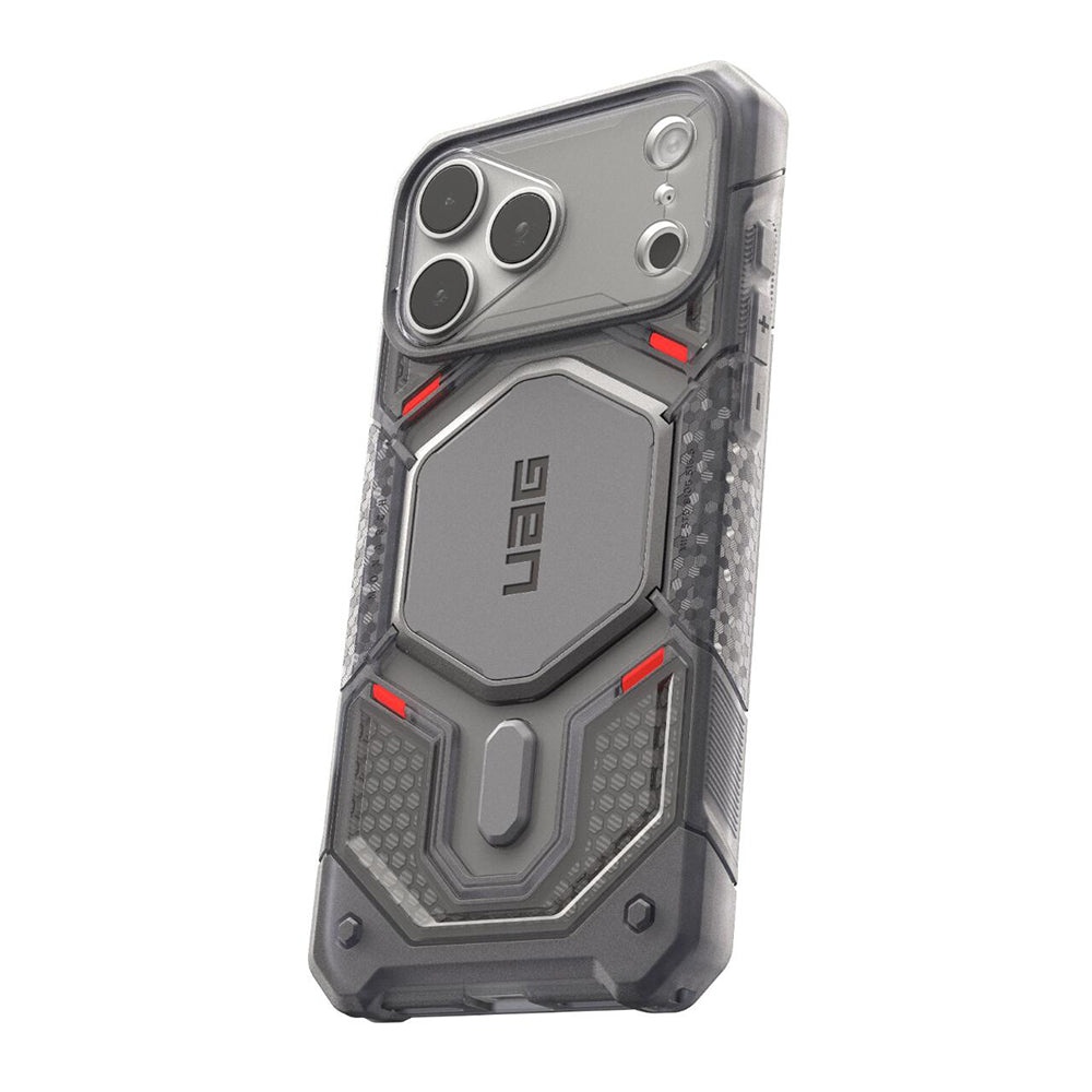 MagSafe-deksel for Apple iPhone 18 Pro / 17 Pro, Urban Armor Gear, Monarch Pro, Lys grå