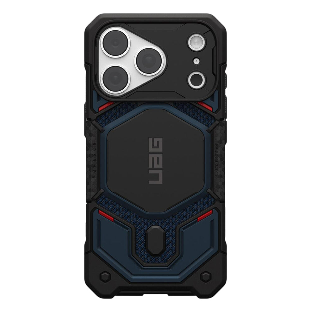 MagSafe-deksel for Apple iPhone 18 Pro / 17 Pro, Urban Armor Gear, Monarch Pro Kevlar, Marineblå