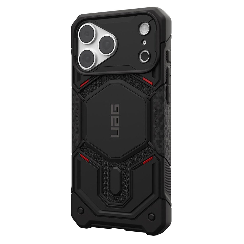 MagSafe-deksel for Apple iPhone 18 Pro / 17 Pro, Urban Armor Gear, Monarch Pro Kevlar, Svart