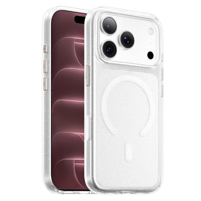 MagSafe-deksel til Apple iPhone 18 Pro Max / 17 Pro Max, Blueo, Crystal Pro Anti-Drop Glitter, gjennomsiktig